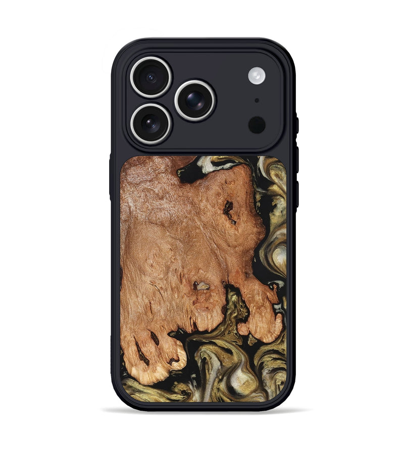 iPhone 17 Pro Wood Phone Case - Rhoda (Black & White, 824683)