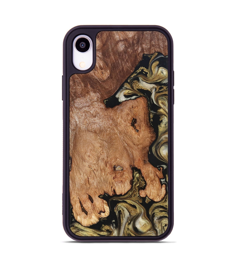 iPhone Xr Wood Phone Case - Rhoda (Black & White, 824683)