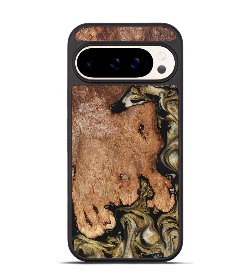 Pixel 9 Pro Wood Phone Case - Rhoda (Black & White, 824683)