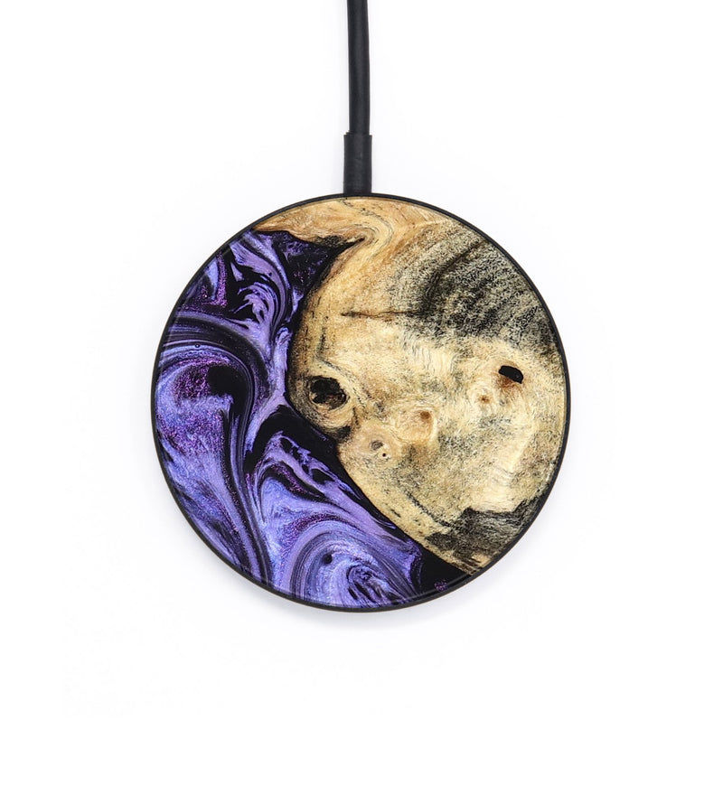 Circle Wood Wireless Charger - Kadin (Purple, 824685)