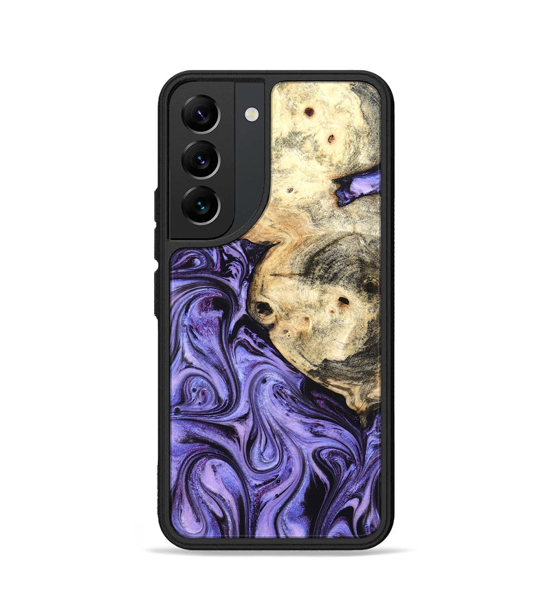 Galaxy S22 Wood Phone Case - Kadin (Purple, 824685)