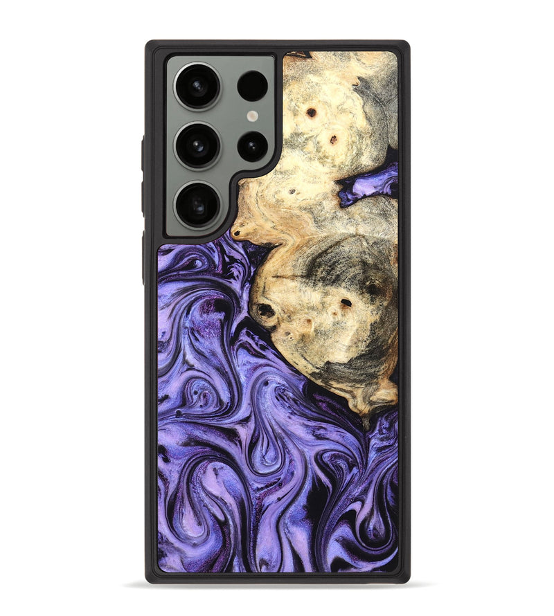 Galaxy S23 Ultra Wood Phone Case - Kadin (Purple, 824685)
