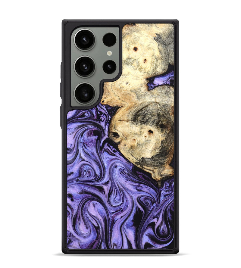 Galaxy S24 Ultra Wood Phone Case - Kadin (Purple, 824685)