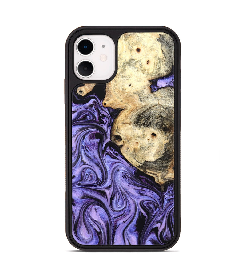 iPhone 11 Wood Phone Case - Kadin (Purple, 824685)