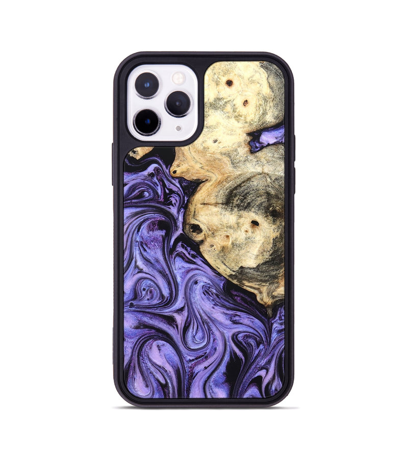 iPhone 11 Pro Wood Phone Case - Kadin (Purple, 824685)