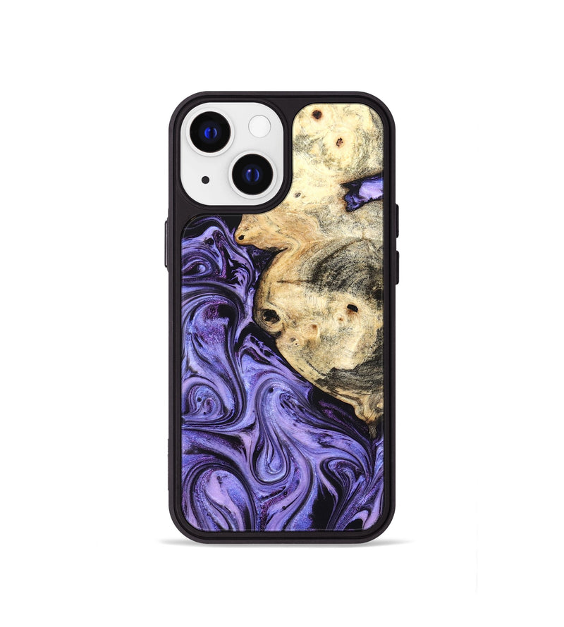 iPhone 13 mini Wood Phone Case - Kadin (Purple, 824685)