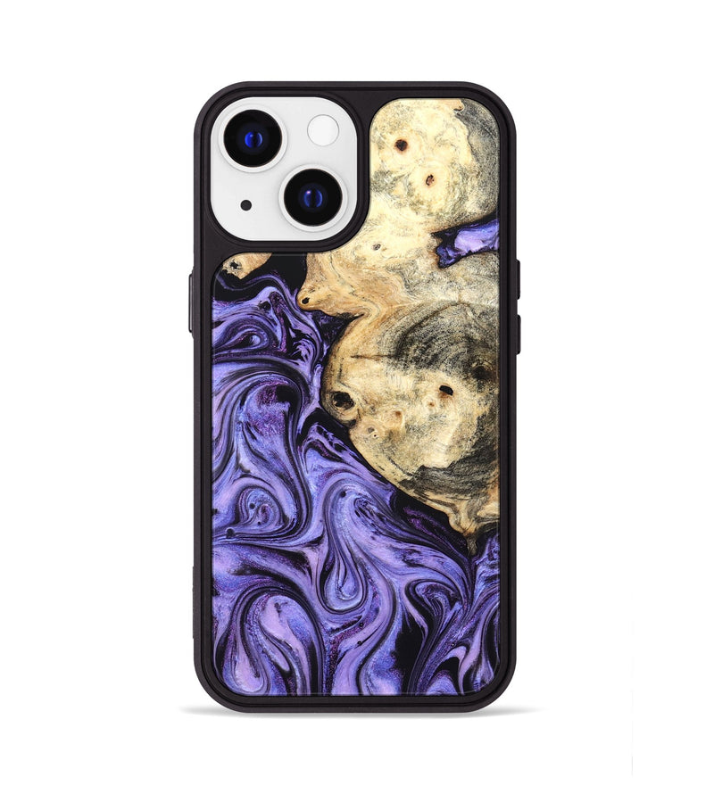 iPhone 13 Wood Phone Case - Kadin (Purple, 824685)