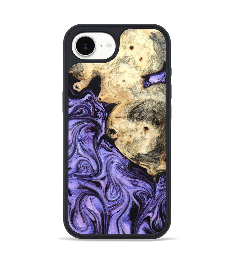 iPhone 16e Wood Phone Case - Kadin (Purple, 824685)
