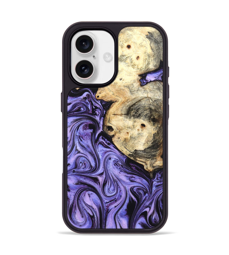 iPhone 17 Wood Phone Case - Kadin (Purple, 824685)