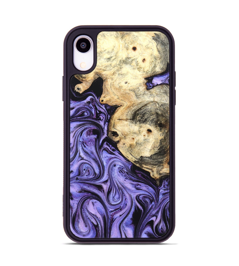 iPhone Xr Wood Phone Case - Kadin (Purple, 824685)
