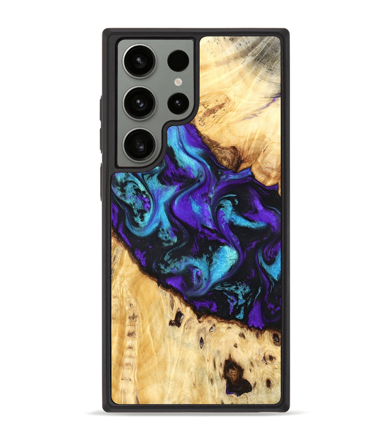 Galaxy S23 Ultra Wood Phone Case - Ivanna (Purple, 824686)