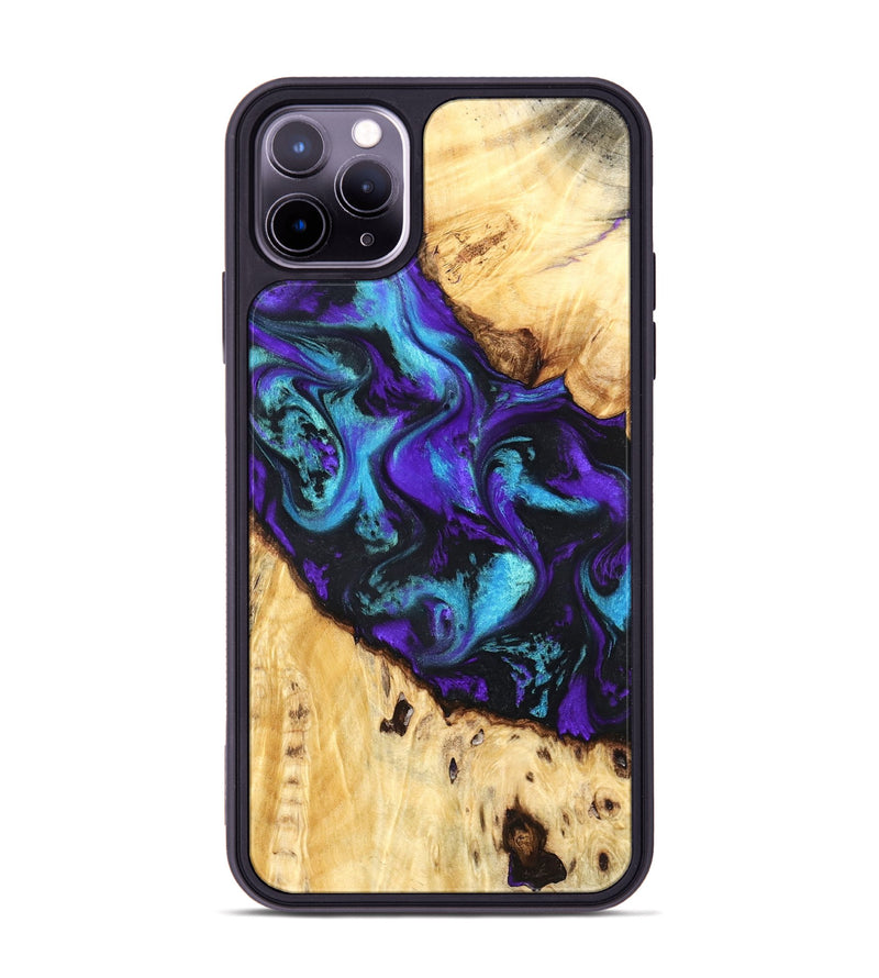 iPhone 11 Pro Max Wood Phone Case - Ivanna (Purple, 824686)