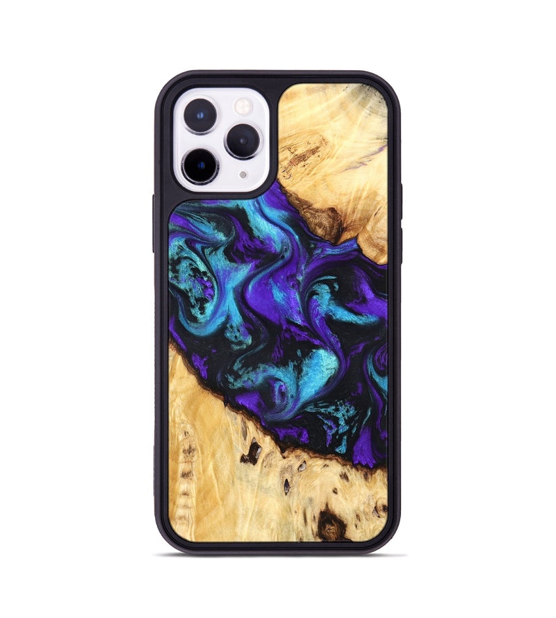 iPhone 11 Pro Wood Phone Case - Ivanna (Purple, 824686)
