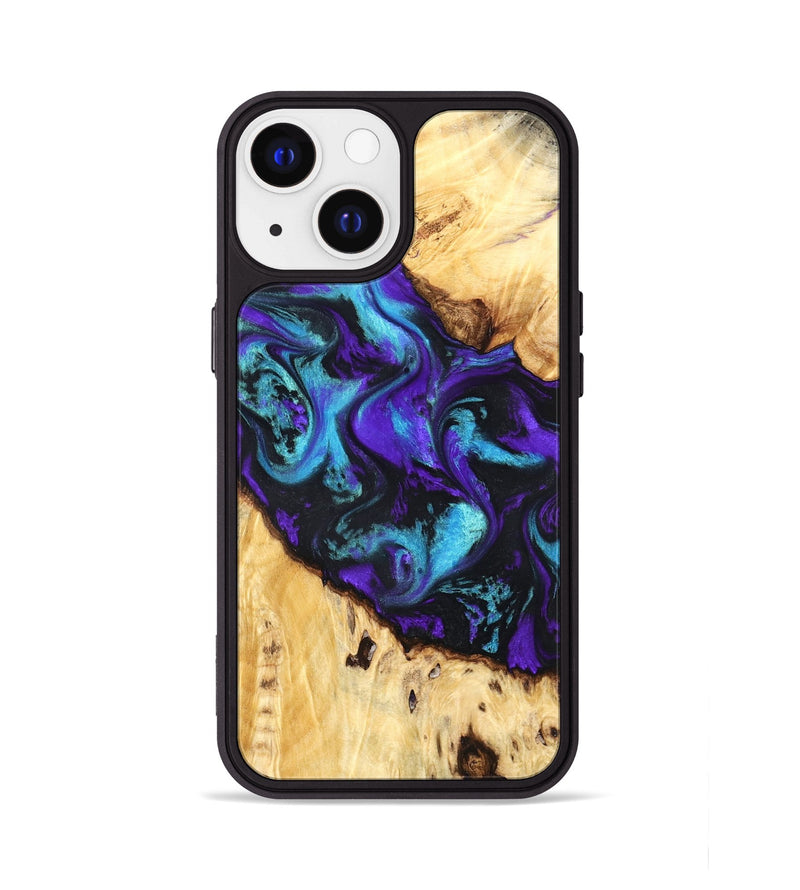 iPhone 13 Wood Phone Case - Ivanna (Purple, 824686)