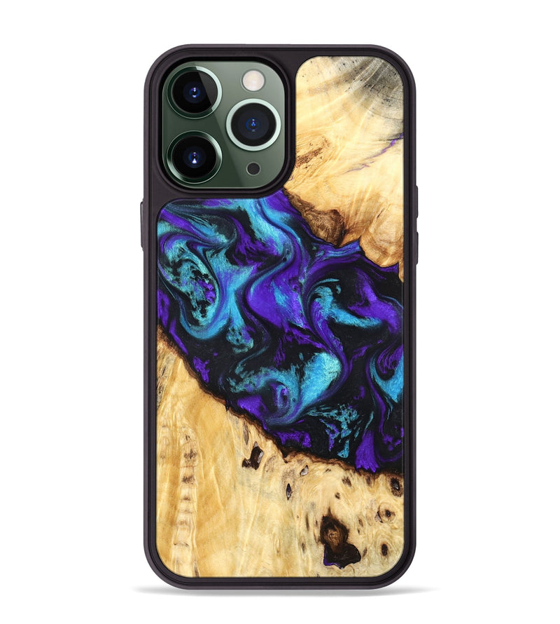 iPhone 13 Pro Max Wood Phone Case - Ivanna (Purple, 824686)