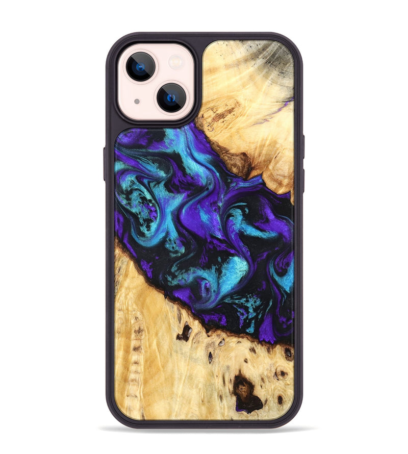 iPhone 14 Plus Wood Phone Case - Ivanna (Purple, 824686)