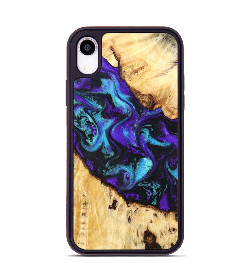 iPhone Xr Wood Phone Case - Ivanna (Purple, 824686)