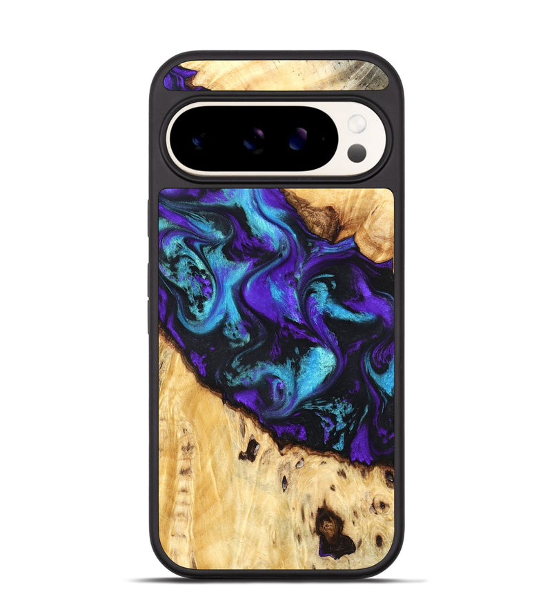 Pixel 9 Wood Phone Case - Ivanna (Purple, 824686)