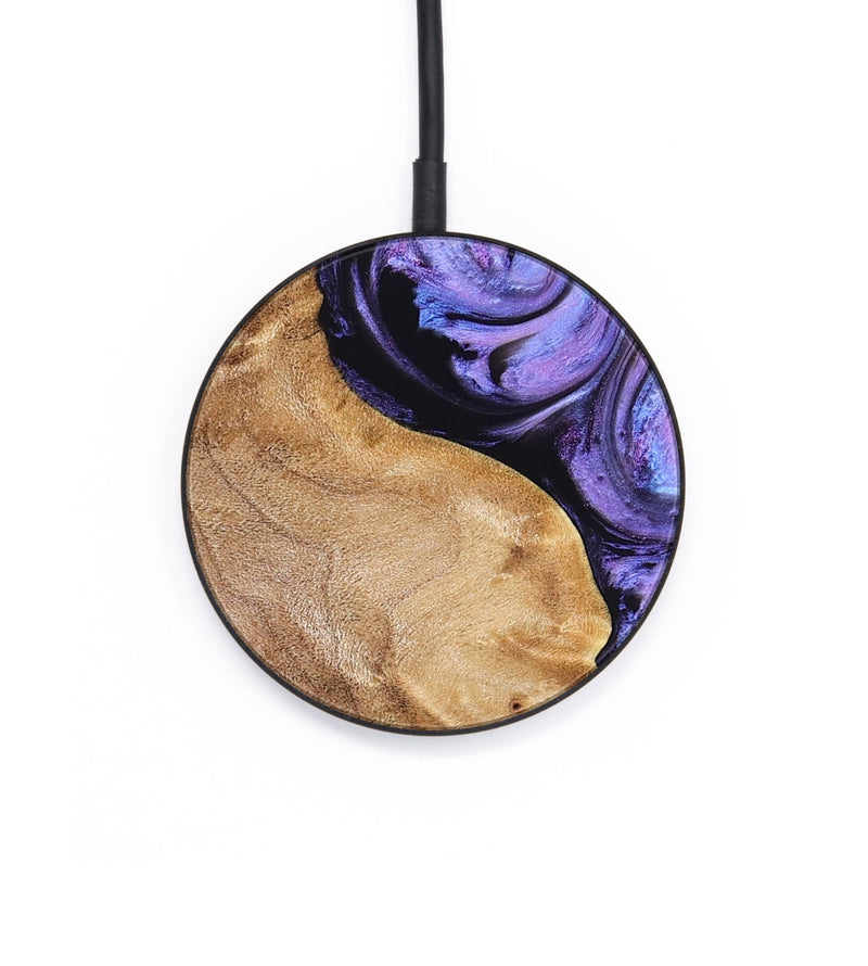 Circle Wood Wireless Charger - Erik (Purple, 824687)