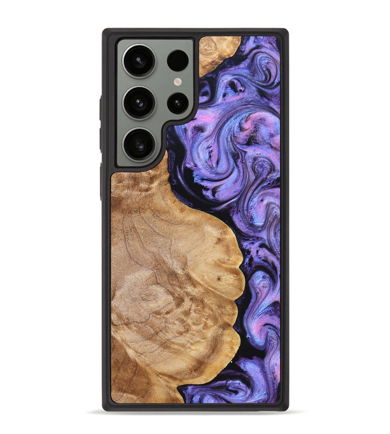 Galaxy S23 Ultra Wood Phone Case - Erik (Purple, 824687)