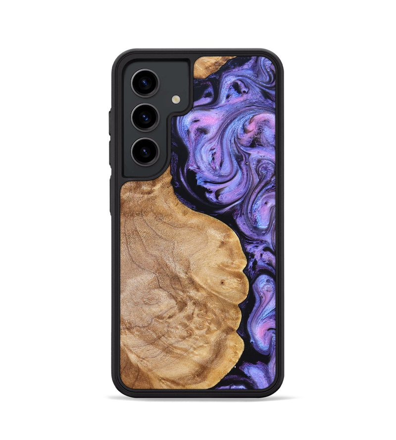 Galaxy S24 Wood Phone Case - Erik (Purple, 824687)