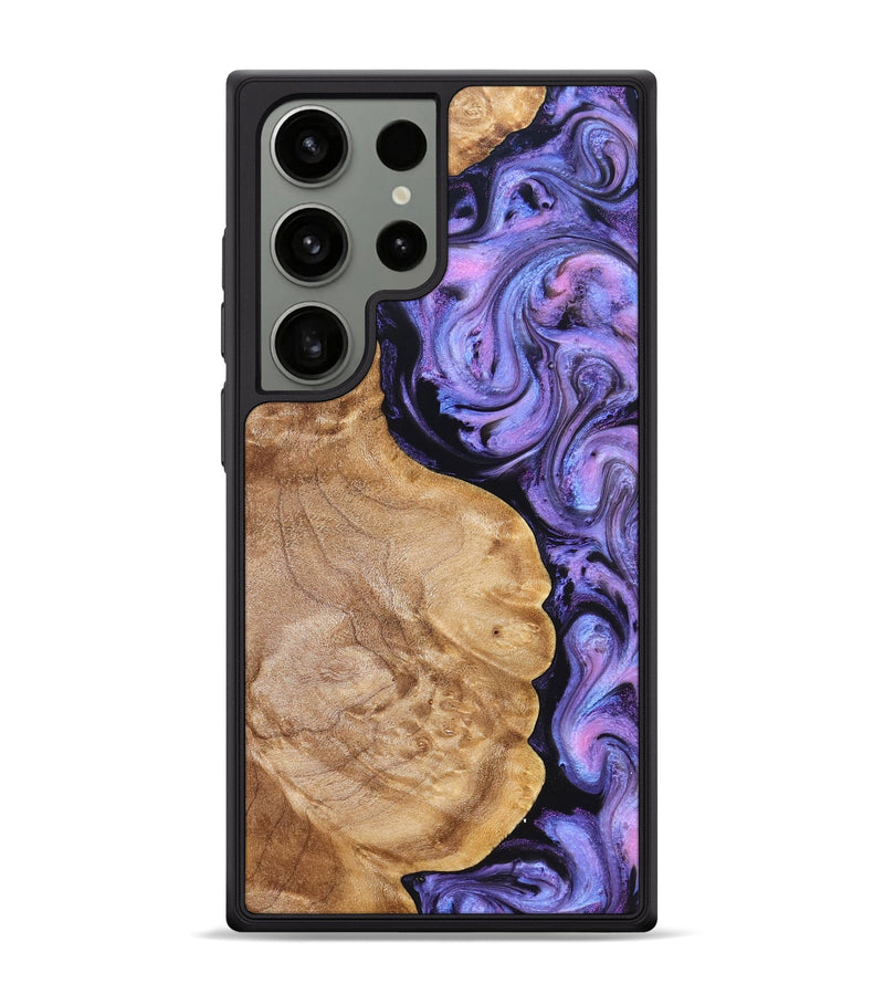 Galaxy S24 Ultra Wood Phone Case - Erik (Purple, 824687)