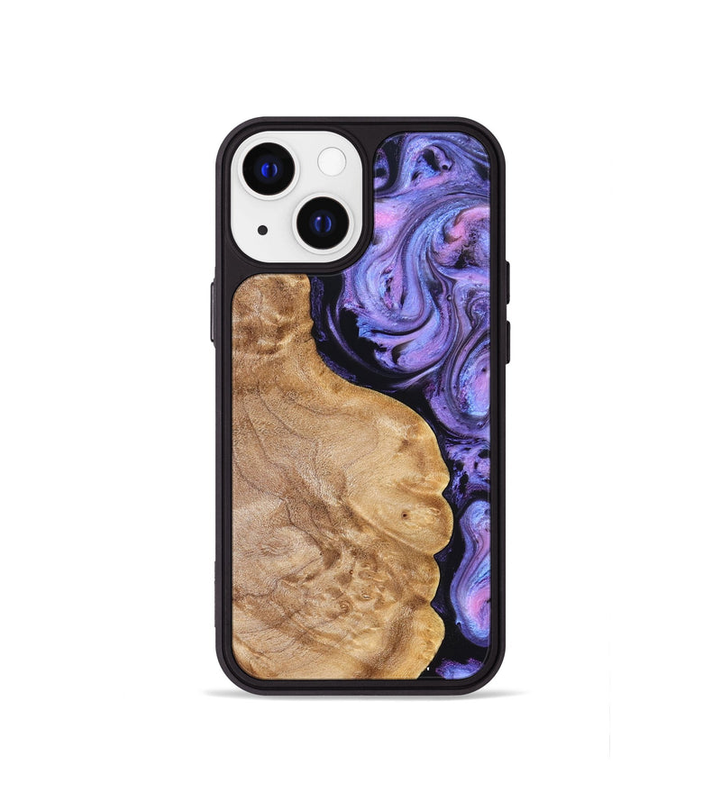iPhone 13 mini Wood Phone Case - Erik (Purple, 824687)