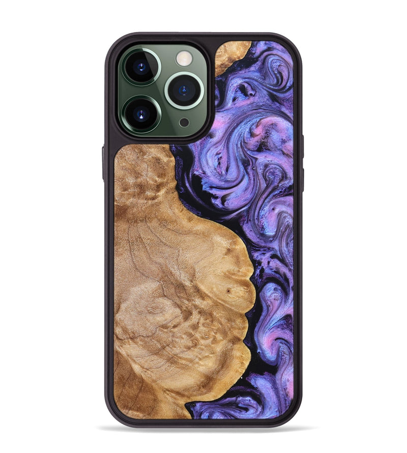 iPhone 13 Pro Max Wood Phone Case - Erik (Purple, 824687)
