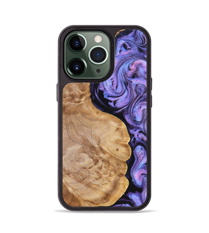 iPhone 13 Pro Wood Phone Case - Erik (Purple, 824687)