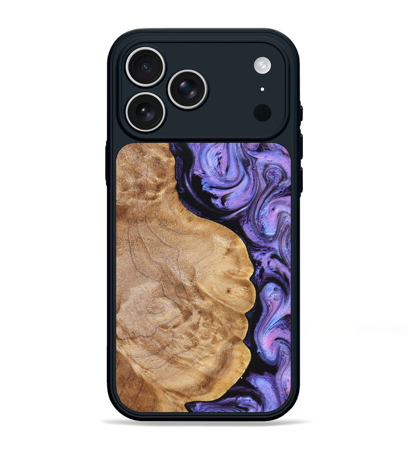 iPhone 17 Pro Max Wood Phone Case - Erik (Purple, 824687)