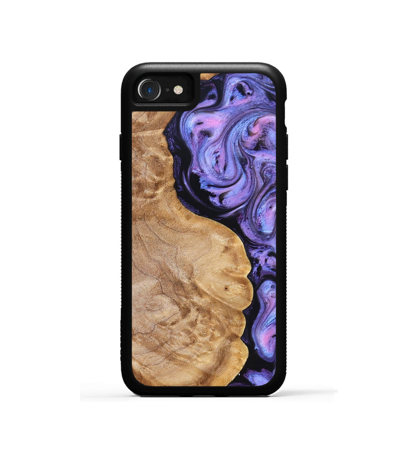 iPhone SE Wood Phone Case - Erik (Purple, 824687)