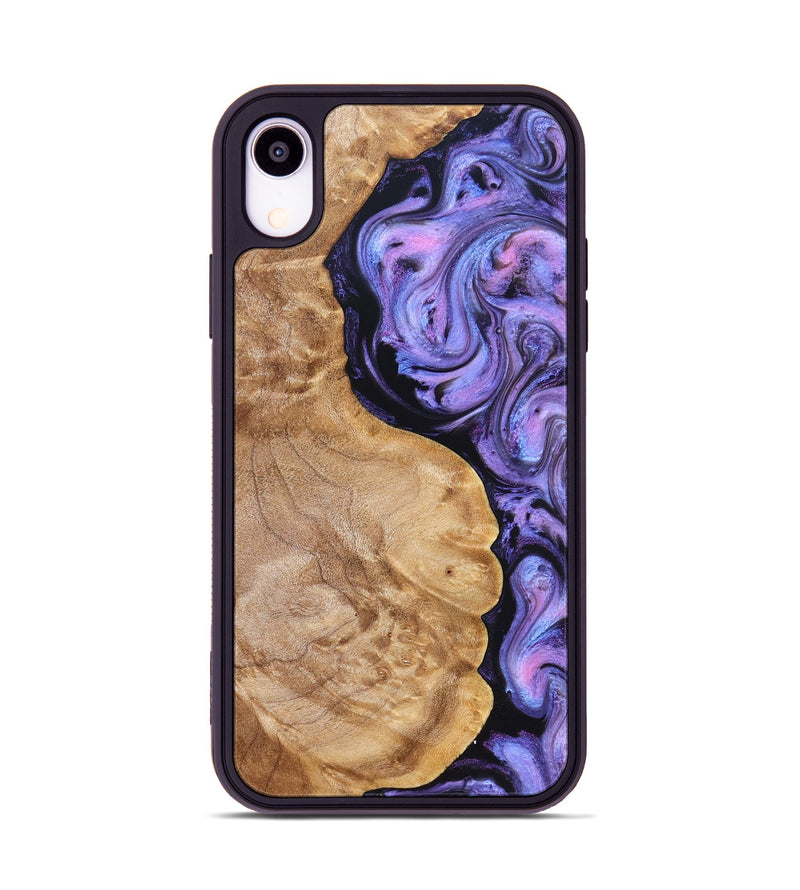 iPhone Xr Wood Phone Case - Erik (Purple, 824687)