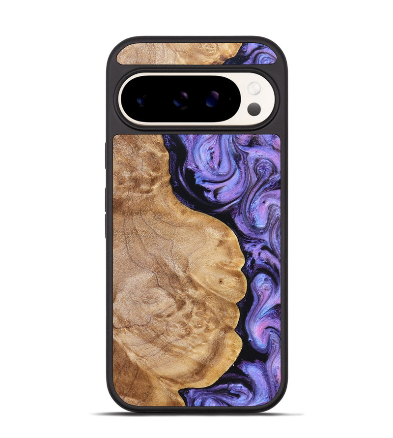 Pixel 9 Wood Phone Case - Erik (Purple, 824687)