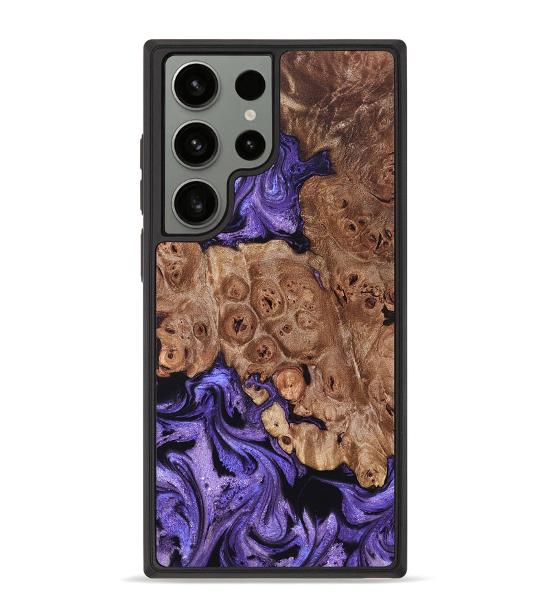 Galaxy S23 Ultra Wood Phone Case - Latasha (Purple, 824688)