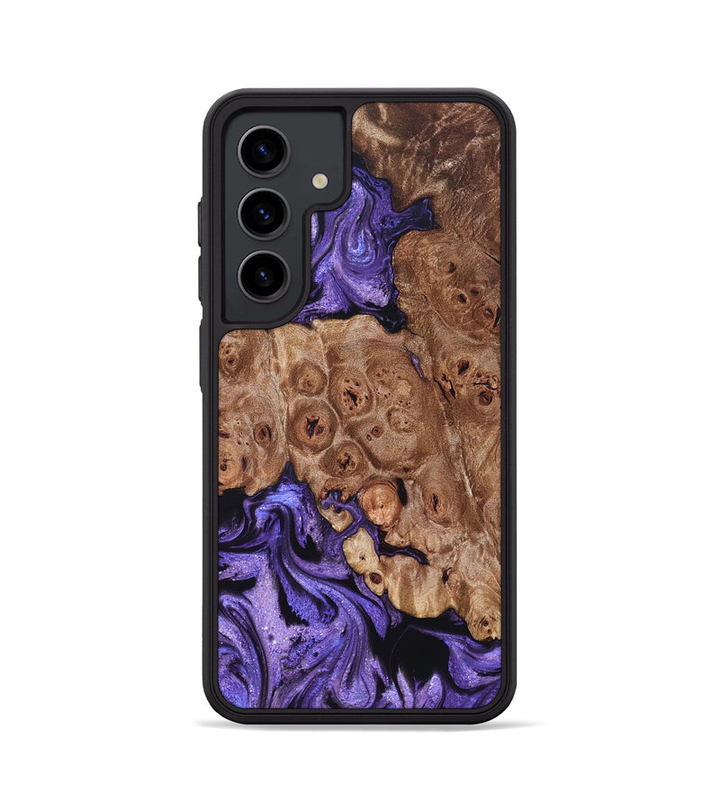 Galaxy S24 Wood Phone Case - Latasha (Purple, 824688)