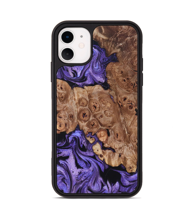 iPhone 11 Wood Phone Case - Latasha (Purple, 824688)
