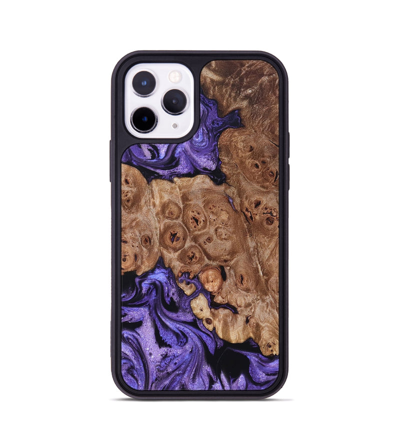 iPhone 11 Pro Wood Phone Case - Latasha (Purple, 824688)