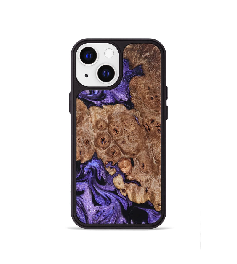 iPhone 13 mini Wood Phone Case - Latasha (Purple, 824688)