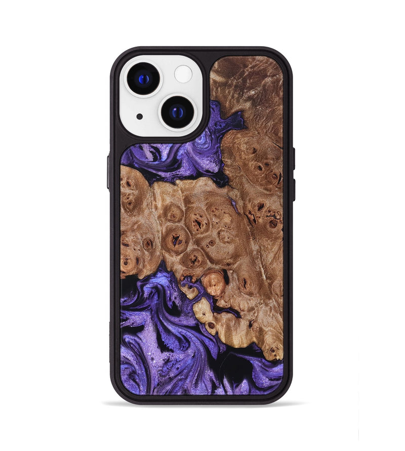 iPhone 13 Wood Phone Case - Latasha (Purple, 824688)