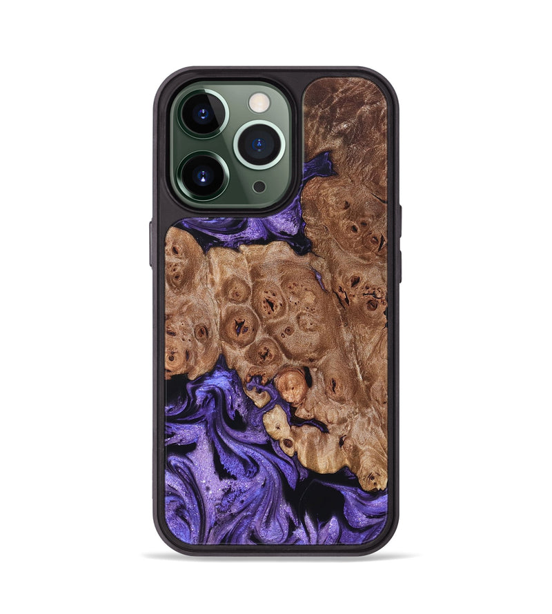 iPhone 13 Pro Wood Phone Case - Latasha (Purple, 824688)
