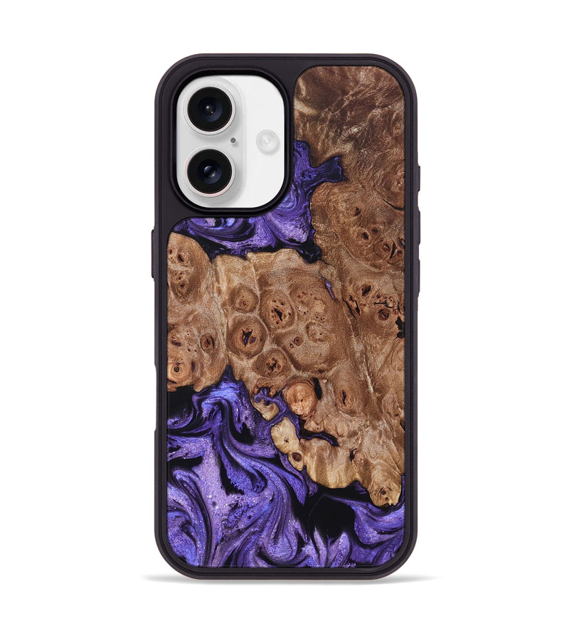 iPhone 17 Wood Phone Case - Latasha (Purple, 824688)