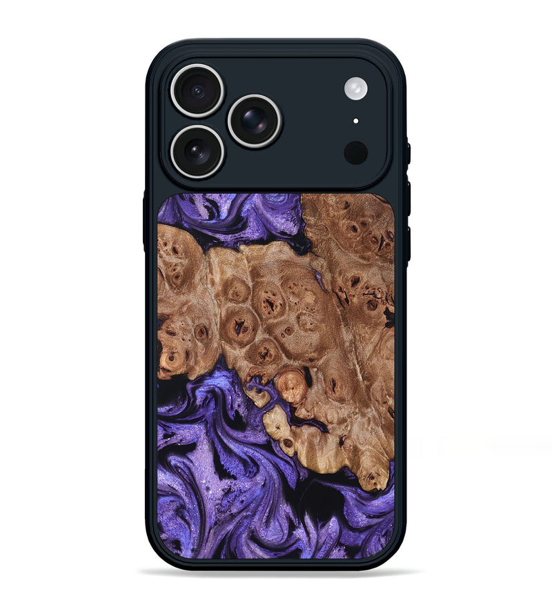 iPhone 17 Pro Max Wood Phone Case - Latasha (Purple, 824688)