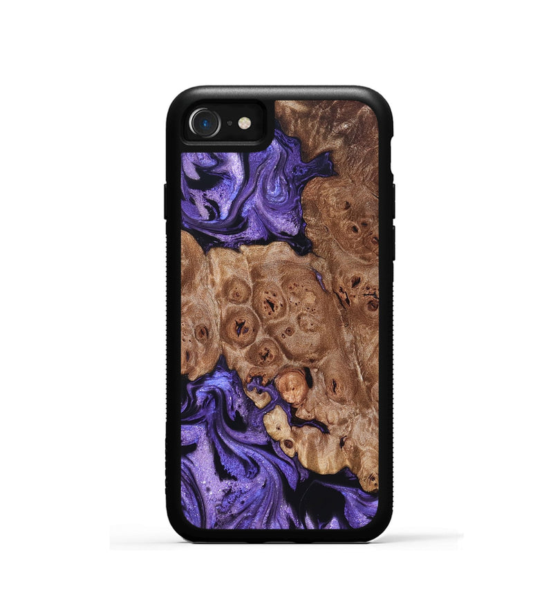 iPhone SE Wood Phone Case - Latasha (Purple, 824688)