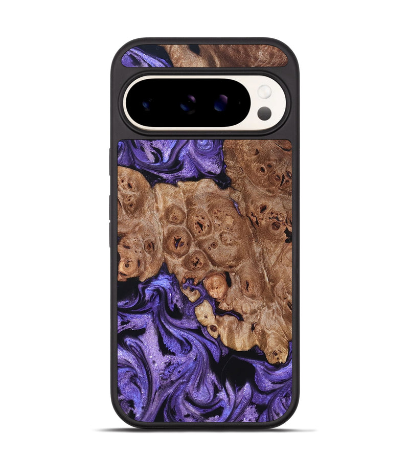 Pixel 9 Pro Wood Phone Case - Latasha (Purple, 824688)