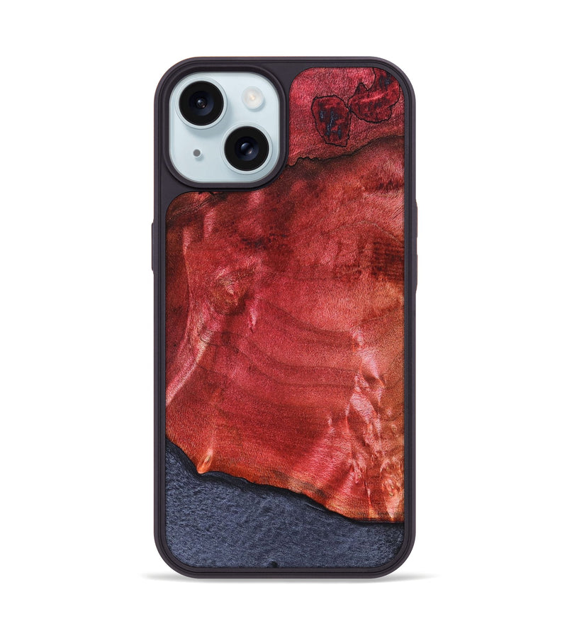 iPhone 15 Wood Phone Case - Ruben (Wood Burl, 824690)