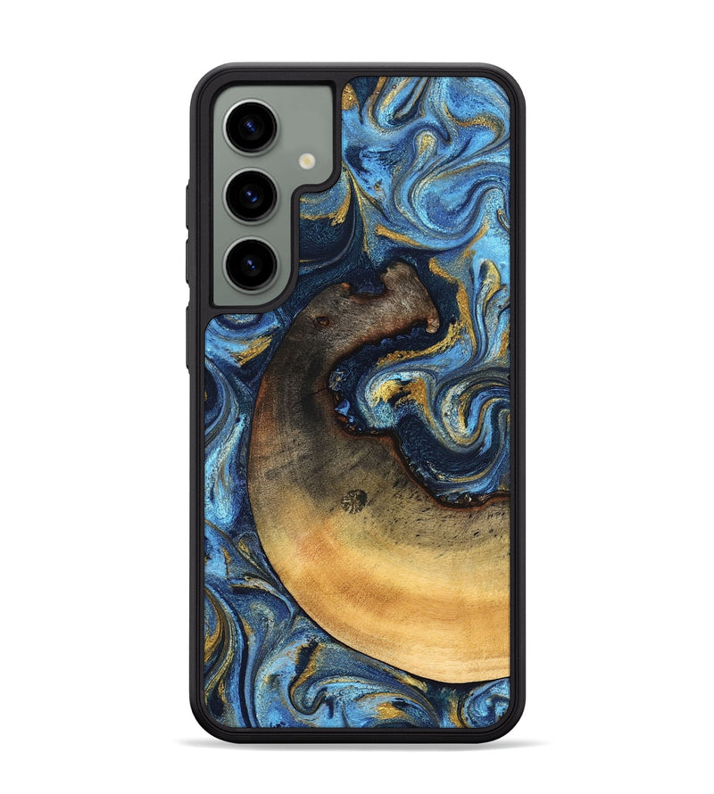 Galaxy S24 Plus Wood Phone Case - Jericho (Teal & Gold, 824694)