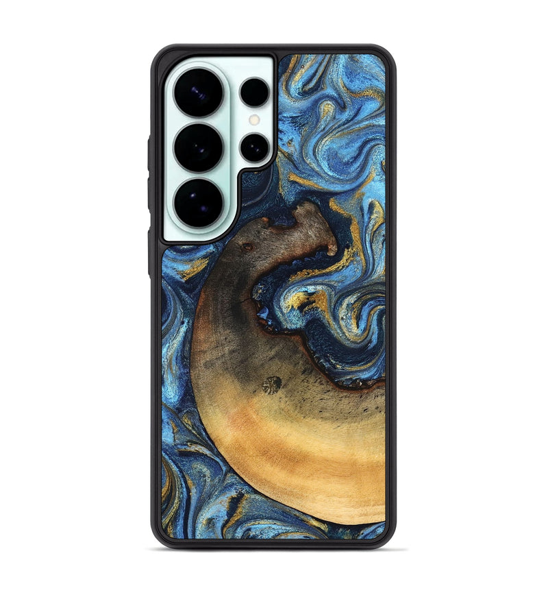Galaxy S26 Ultra Wood Phone Case - Jericho (Teal & Gold, 824694)