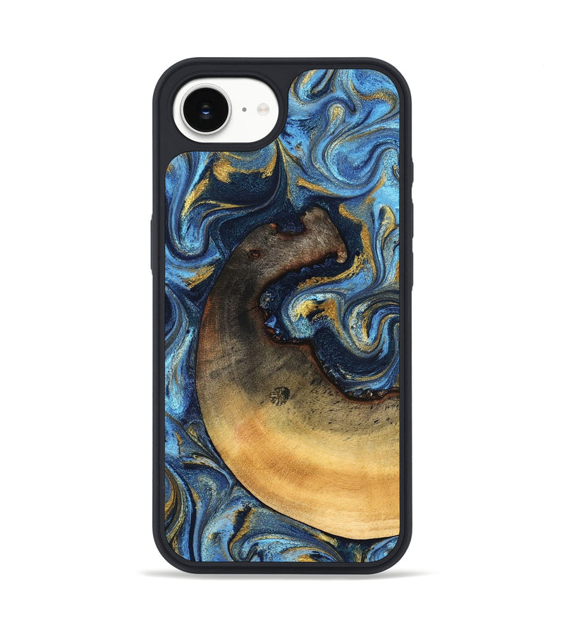 iPhone 17e Wood Phone Case - Jericho (Teal & Gold, 824694)