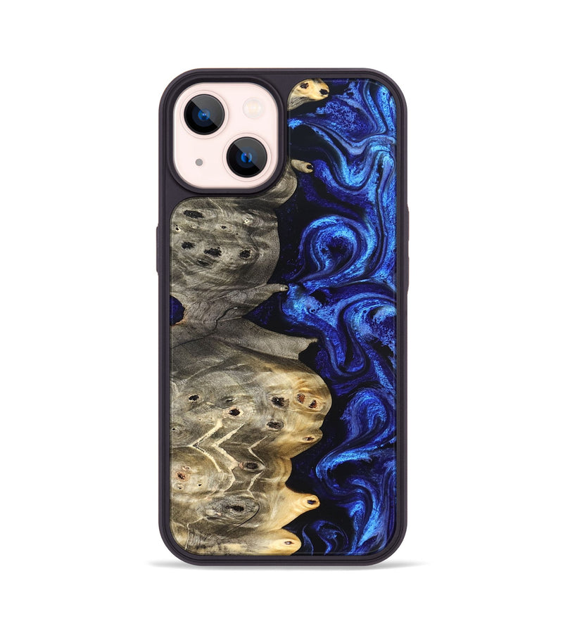 iPhone 14 Wood Phone Case - Kenzo (Blue, 824699)