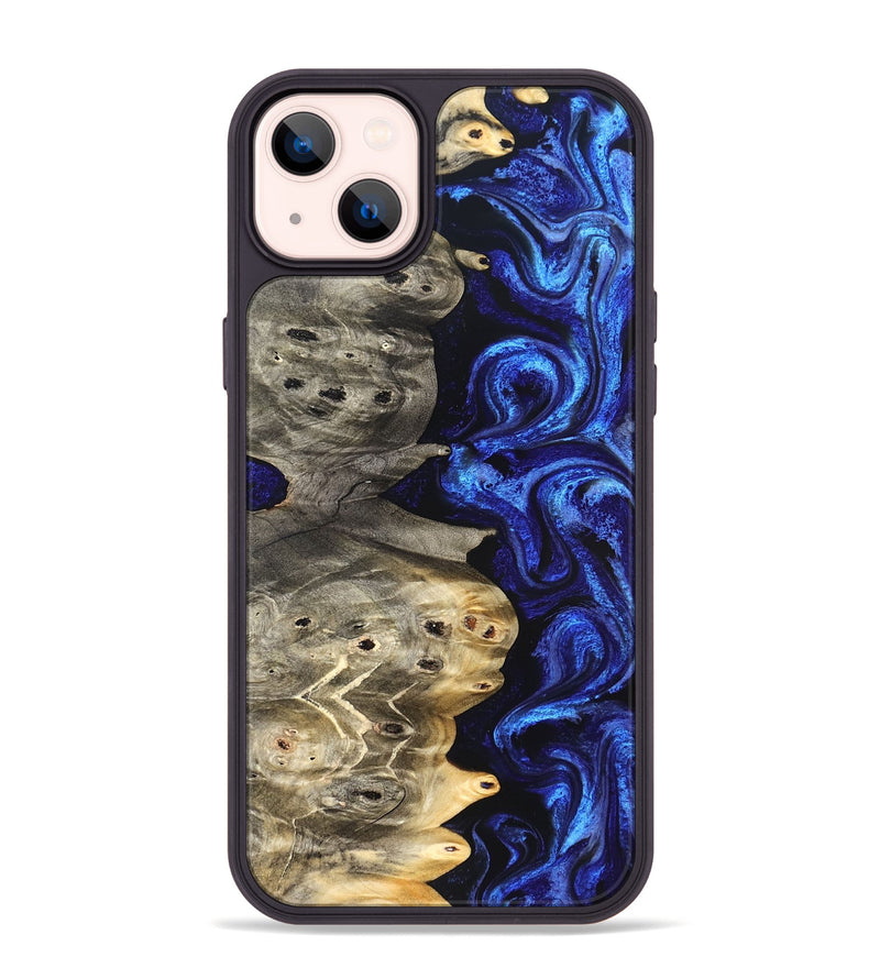 iPhone 14 Plus Wood Phone Case - Kenzo (Blue, 824699)
